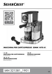 Manual SilverCrest IAN 321581 Espresso Machine