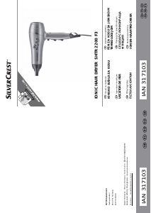 Kullanım kılavuzu SilverCrest IAN 317103 Saç kurutma makinesi