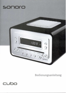 Bedienungsanleitung Sonoro Cubo 1100 Uhrenradio