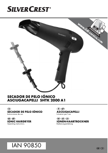 Manual de uso SilverCrest IAN 90850 Secador de pelo