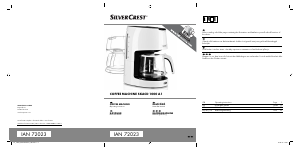 Manual SilverCrest IAN 72023 Coffee Machine
