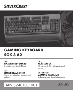 Manual SilverCrest SGK 3 A2 Keyboard
