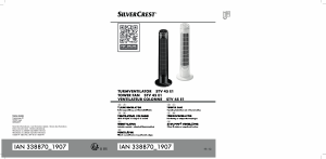 Návod SilverCrest STV 45 E1 Ventilátor