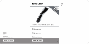 Bedienungsanleitung SilverCrest IAN 285968 Bartschneider