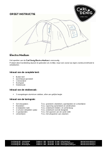 Handleiding Carl Denig Electra Medium Tent