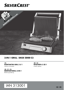 Bedienungsanleitung SilverCrest IAN 313001 Kontaktgrill