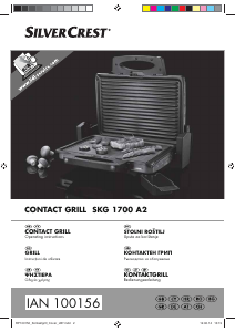 Manual SilverCrest IAN 100156 Contact Grill