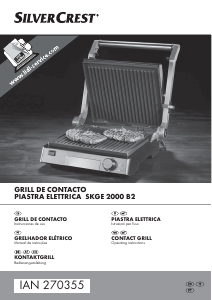 Manual de uso SilverCrest IAN 270355 Grill de contacto