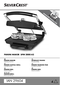 Manual SilverCrest IAN 29604 Contact Grill