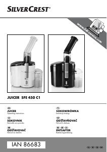 Manual SilverCrest IAN 86683 Juicer