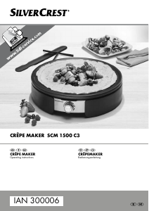 Manual SilverCrest IAN 300006 Crepe Maker