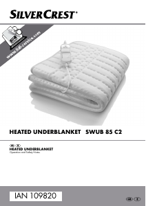 Manual SilverCrest IAN 109820 Electric Blanket