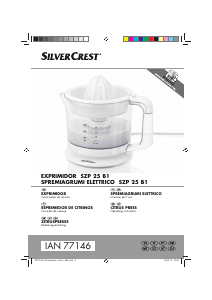 Manual de uso SilverCrest IAN 77146 Exprimidor de cítricos