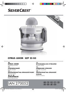 Manual SilverCrest IAN 270052 Citrus Juicer