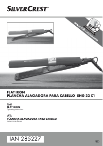 Manual SilverCrest IAN 285227 Alisador de cabelo