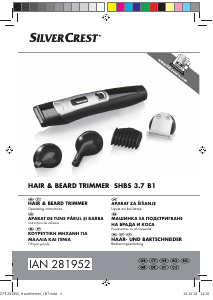 Manual SilverCrest SHBS 3.7 B1 Hair Clipper