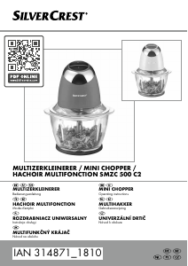 Bedienungsanleitung SilverCrest IAN 314871 Universalzerkleinerer