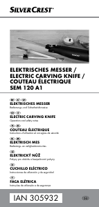 Manuál SilverCrest IAN 305932 Elektrický nůž