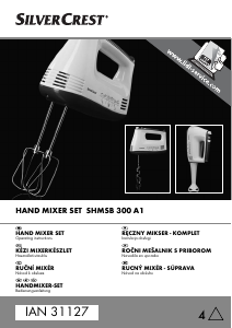 Manual SilverCrest IAN 31127 Hand Mixer