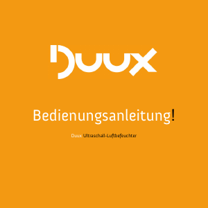 Bedienungsanleitung Duux Ultrasonic Luftbefeuchter