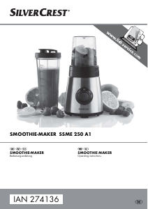 Manual SilverCrest IAN 274136 Blender