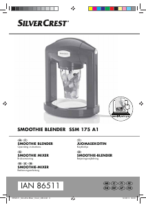 Manual SilverCrest SSM 175 A1 Blender