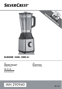 Bedienungsanleitung SilverCrest IAN 290940 Standmixer