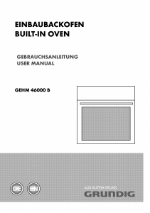 Bedienungsanleitung Grundig GEHM 46000 B Herd