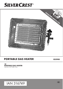 Manual SilverCrest IAN 316749 Heater