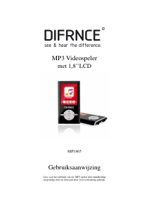 Handleiding DIFRNCE MP1865 Mp3 speler