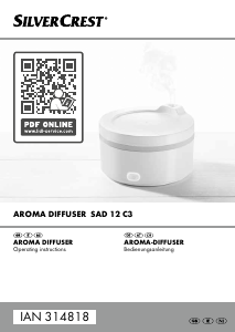 Manual SilverCrest IAN 314818 Aroma Diffuser