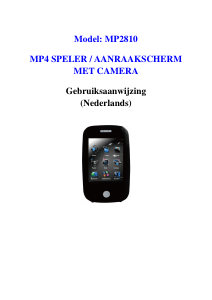 Handleiding DIFRNCE MP2810 Mp3 speler