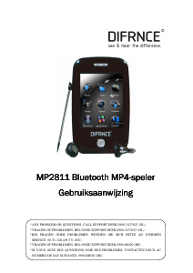 Handleiding DIFRNCE MP2811 Mp3 speler