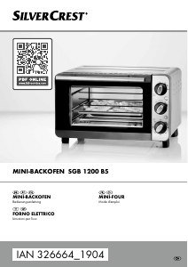 Bedienungsanleitung SilverCrest SGB 1200 B5 Backofen