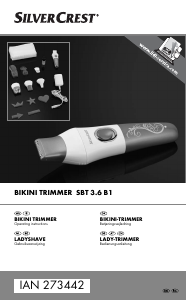 Bedienungsanleitung SilverCrest SBT 3.6 B1 Bikini-Trimmer