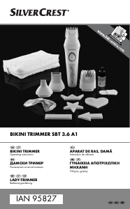 Manual SilverCrest SBT 3.6 A1 Bikini trimmer