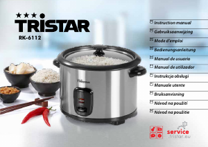 Manual de uso Tristar RK-6112 Arrocera