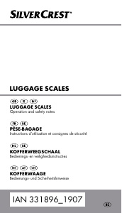 Manual SilverCrest IAN 331896 Luggage Scale