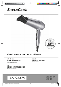 Manual SilverCrest IAN 93479 Hair Dryer