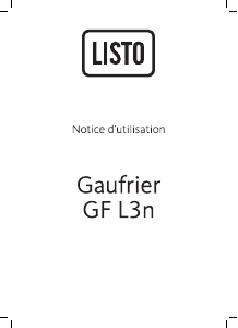 Mode d’emploi Listo GF L3n Grill