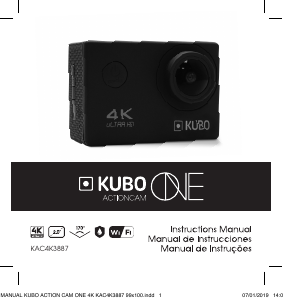 Manual de uso Kubo KAC4K3887 Action cam