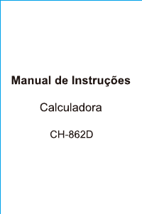 Manual de uso Catiga CH-862D Calculadora