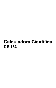 Manual Catiga CS-183 Calculadora