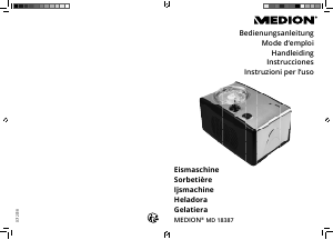 Manual de uso Medion MD 18387 Máquina de helados