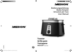 Manuale Medion MD 17023 Tostapane