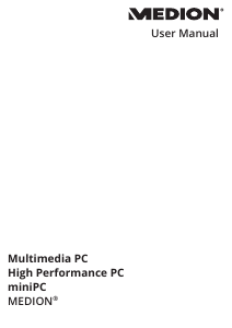 Manual Medion Erazer X87081 (MD 34613) Desktop Computer