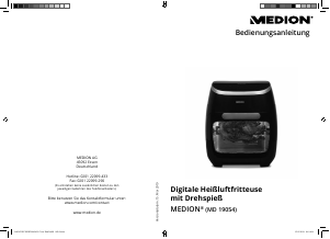 Bedienungsanleitung Medion MD 19054 Fritteuse