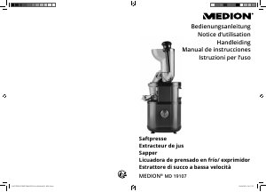 Handleiding Medion MD 19107 Sapcentrifuge