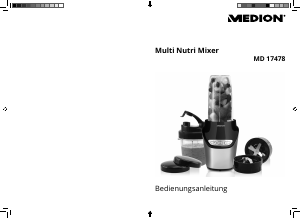 Bedienungsanleitung Medion MD 17478 Standmixer