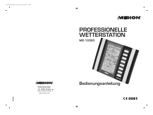 Bedienungsanleitung Medion MD 10383 Wetterstation